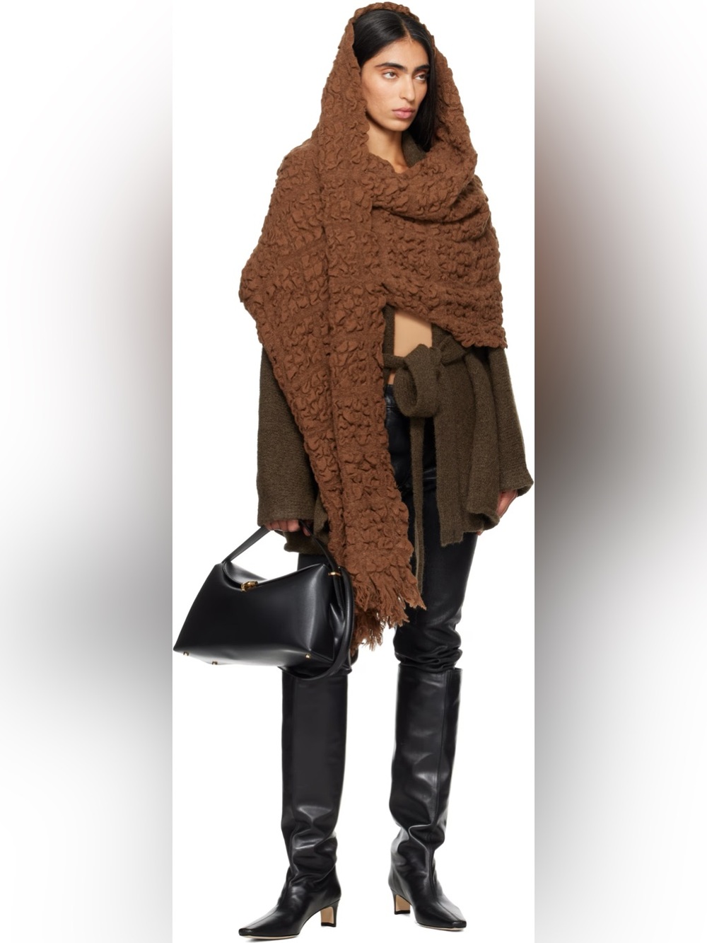 TOTEME T-Lock leather shoulder bag ( 1195$)